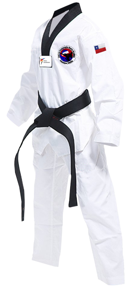 Dobok y cinturón negro de Taekwondo